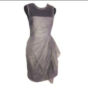 : White by Vera Wang sz 2 elegant Cocktail Dress color gray read description